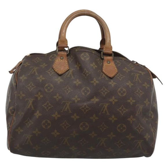 LOUIS VUITTON Monogram Speedy 30 Hand Bag M41526 LV Auth 164106