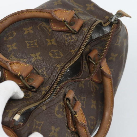 LOUIS VUITTON Monogram Speedy 30 Hand Bag M41526 LV Auth 164106