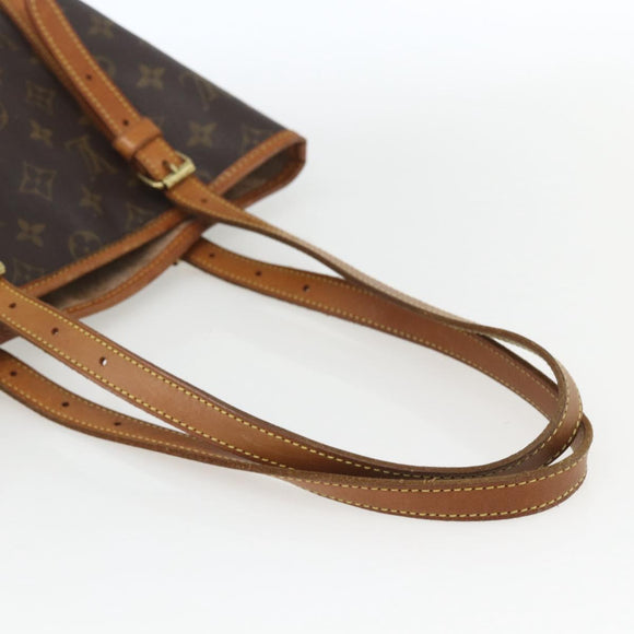 LOUIS VUITTON Monogram Bucket GM Shoulder Bag M42236 LV Auth 164107