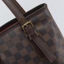 LOUIS VUITTON Damier Ebene Marais Shoulder Bag N42240 LV Auth 164110-10