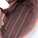 LOEWE Vanity Velazquez Hand Bag Leather Red Gold Auth 164114-11