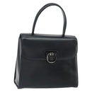 GIVENCHY Hand Bag Leather Black Auth 164116-1