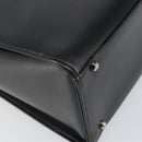 GIVENCHY Hand Bag Leather Black Auth 164116-13