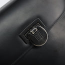 GIVENCHY Hand Bag Leather Black Auth 164116-14