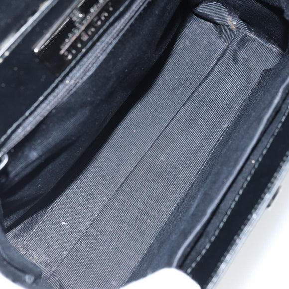 GIVENCHY Hand Bag Leather Black Auth 164116