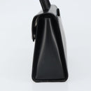 GIVENCHY Hand Bag Leather Black Auth 164116-4