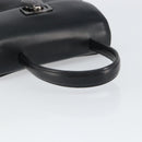 GIVENCHY Hand Bag Leather Black Auth 164116-7