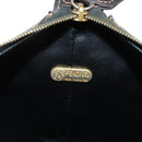 FENDI Zucca Canvas Vanity Hand Bag Black Brown Auth 164118V-16