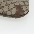 GUCCI GG Supreme Web Sherry Line Bag PVC Beige Gold 904 02 026 Auth 164122-10