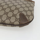 GUCCI GG Supreme Web Sherry Line Bag PVC Beige Gold 904 02 026 Auth 164122-12