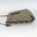 GUCCI GG Supreme Web Sherry Line Bag PVC Beige Gold 904 02 026 Auth 164122-4