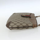 GUCCI GG Supreme Web Sherry Line Bag PVC Beige Gold 904 02 026 Auth 164122-5