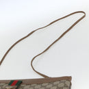 GUCCI GG Supreme Web Sherry Line Bag PVC Beige Gold 904 02 026 Auth 164122-8