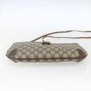GUCCI GG Supreme Web Sherry Line Bag PVC Beige Gold 904 02 026 Auth 164122-9