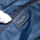 Christian Dior Trotter Canvas Shoulder Bag Navy Silver Auth 164126-16