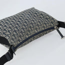Christian Dior Trotter Canvas Shoulder Bag Navy Silver Auth 164126-6