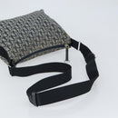Christian Dior Trotter Canvas Shoulder Bag Navy Silver Auth 164126-7
