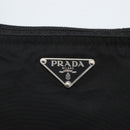 PRADA Shoulder Bag Nylon Black Silver Auth 164134-18