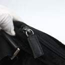 PRADA Shoulder Bag Nylon Black Silver Auth 164134-10