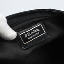 PRADA Shoulder Bag Nylon Black Silver Auth 164134-19