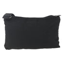 PRADA Shoulder Bag Nylon Black Silver Auth 164134-2