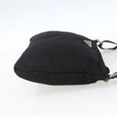 PRADA Shoulder Bag Nylon Black Silver Auth 164134-4