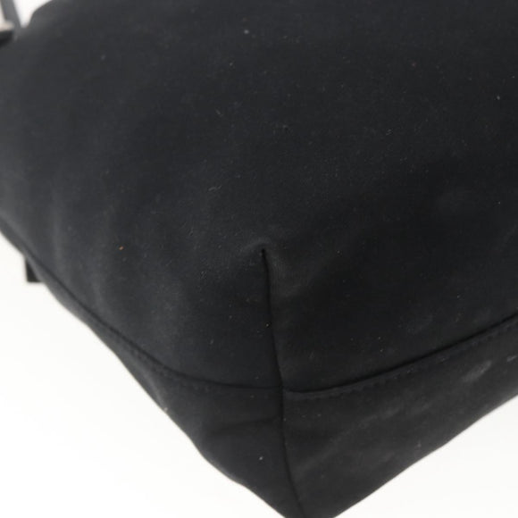 FENDI Tote Bag Black Silver Auth 164135