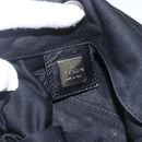 FENDI Tote Bag Black Silver Auth 164135-17