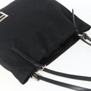 FENDI Tote Bag Black Silver Auth 164135-6