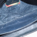 GUCCI GG Supreme Sherry Line Bag PVC Navy Gold Red 14 02 013 Auth 164136-11