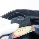 GUCCI GG Supreme Sherry Line Bag PVC Navy Gold Red 14 02 013 Auth 164136-12