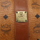 MCM Logogram Vicetos Shoulder Bag PVC Leather Brown Gold Auth 164139-15