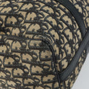Christian Dior Trotter Canvas Boston Bag Navy Silver Auth 164140-16