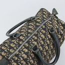 Christian Dior Trotter Canvas Boston Bag Navy Silver Auth 164140-6