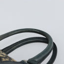 Christian Dior Trotter Canvas Boston Bag Navy Silver Auth 164140-8