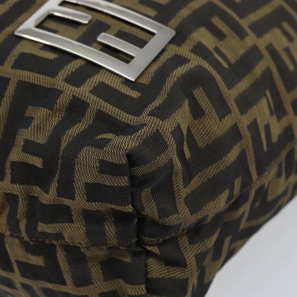 FENDI Zucca Canvas Tragetasche Schwarz Braun Original 164142