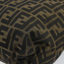 FENDI Zucca Canvas Tote Bag Black Brown Auth 164142-16