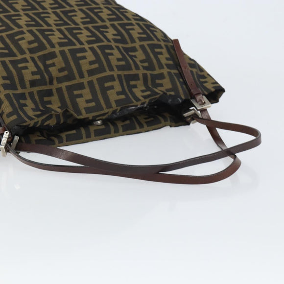 FENDI Zucca Canvas Tragetasche Schwarz Braun Original 164142