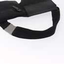 GUCCI GG Canvas Waist bag Black Silver 28566 Auth 164144-7