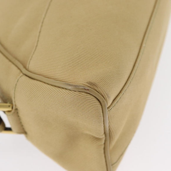 GUCCI Shoulder Bag Canvas Beige Gold 90781 Auth 164146