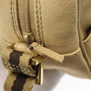 GUCCI Shoulder Bag Canvas Beige Gold 90781 Auth 164146-14