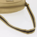GUCCI Shoulder Bag Canvas Beige Gold 90781 Auth 164146-7