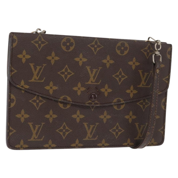 LOUIS VUITTON Monogram Double Rabat Shoulder Bag M51815 LV Auth 164147