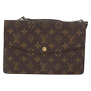 LOUIS VUITTON Monogram Double Rabat Shoulder Bag M51815 LV Auth 164147-2