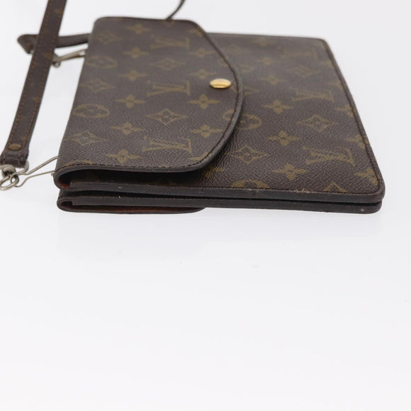 LOUIS VUITTON Monogram Double Rabat Shoulder Bag M51815 LV Auth 164147