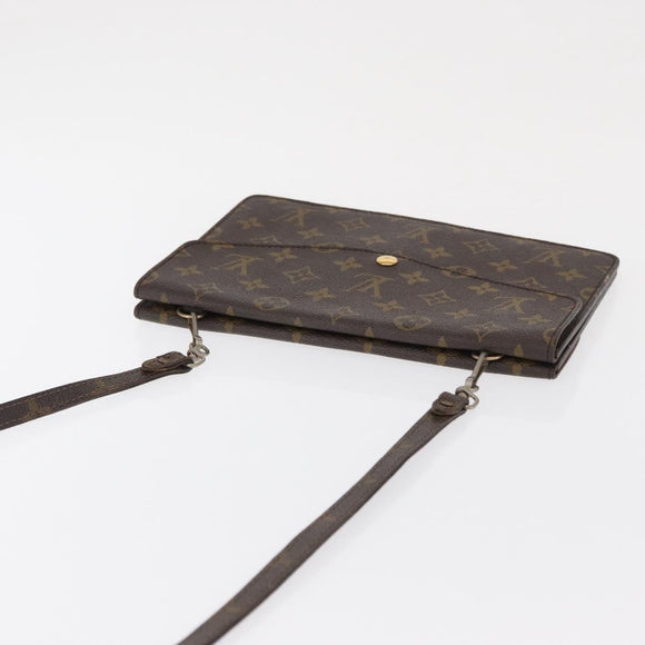 LOUIS VUITTON Monogram Double Rabat Shoulder Bag M51815 LV Auth 164147