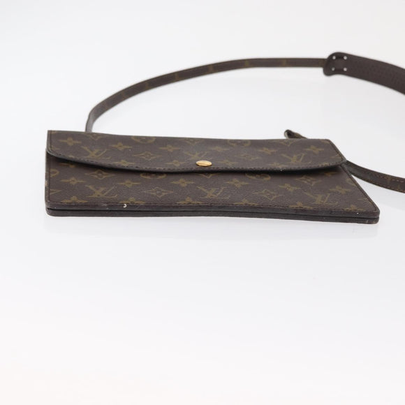 LOUIS VUITTON Monogram Double Rabat Shoulder Bag M51815 LV Auth 164147