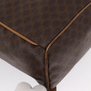 CELINE Macadam Canvas Backpack PVC Leather Brown Gold Auth 164150-13