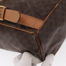 CELINE Macadam Canvas Backpack PVC Leather Brown Gold Auth 164150-15