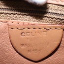 CELINE Macadam Canvas Backpack PVC Leather Brown Gold Auth 164150-20